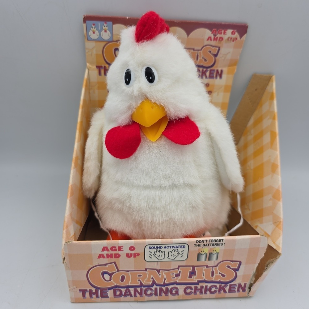 VTG 1997 Gemmy Industries Cornelius The Dancing Chicken In Box Dance Toy Tested